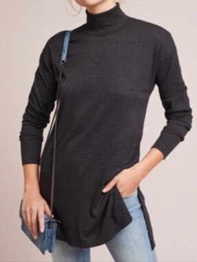 Anthropologie Shining Turtleneck Tunic